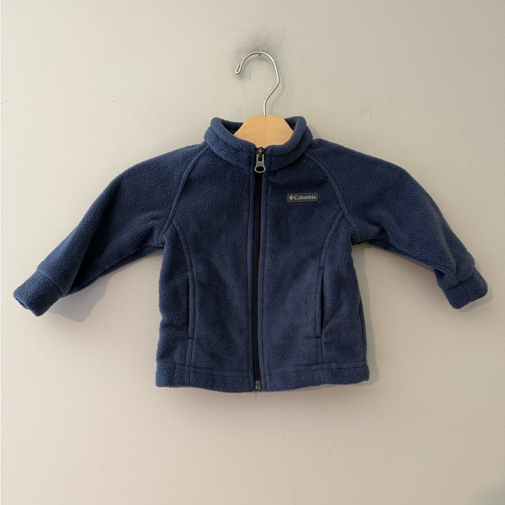 $14 ADD ON Columbia Baby Boy Charcoal Gray Zip-Up 6-12M Zara